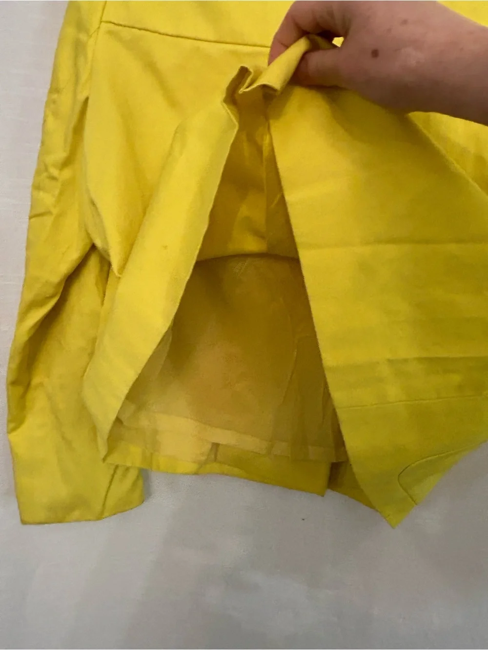 Vintage Cropped Hugo Boss‎ Bright Yellow Women's Button-Front Blazer